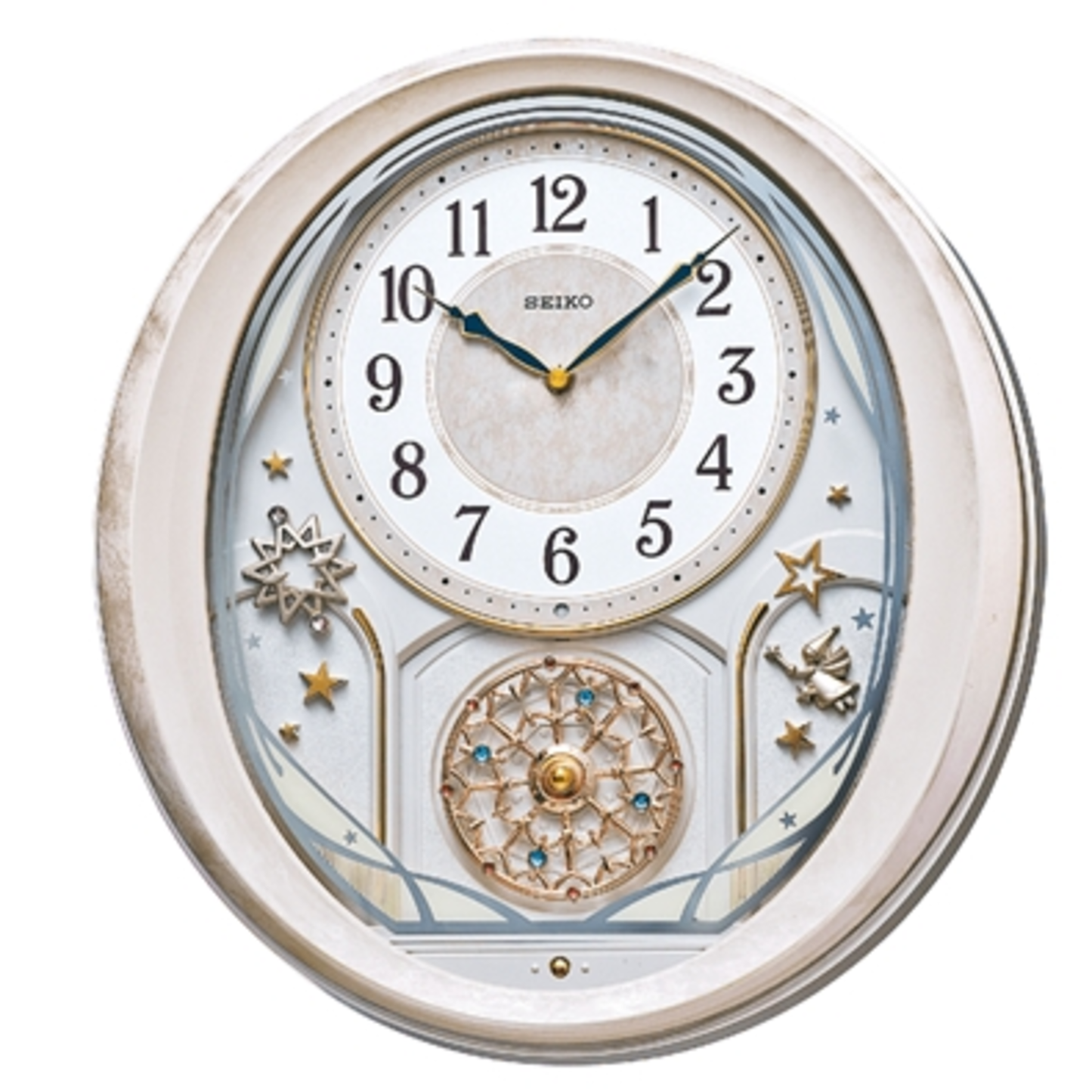 TWINKLE AND MAGIC BRIGHT STAR MELODY CLOCK, IVORY