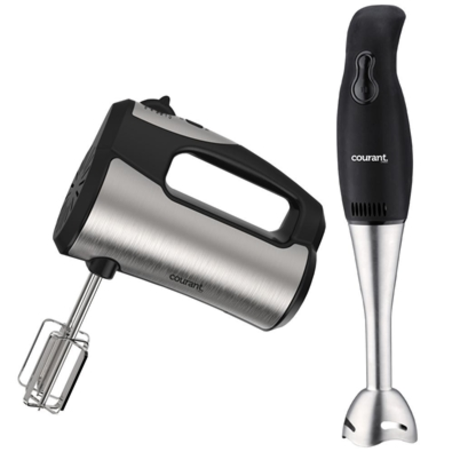 COURANT 250W MIXER + STAND AND BLENDER, STAINLESS STEEL AND BLACK