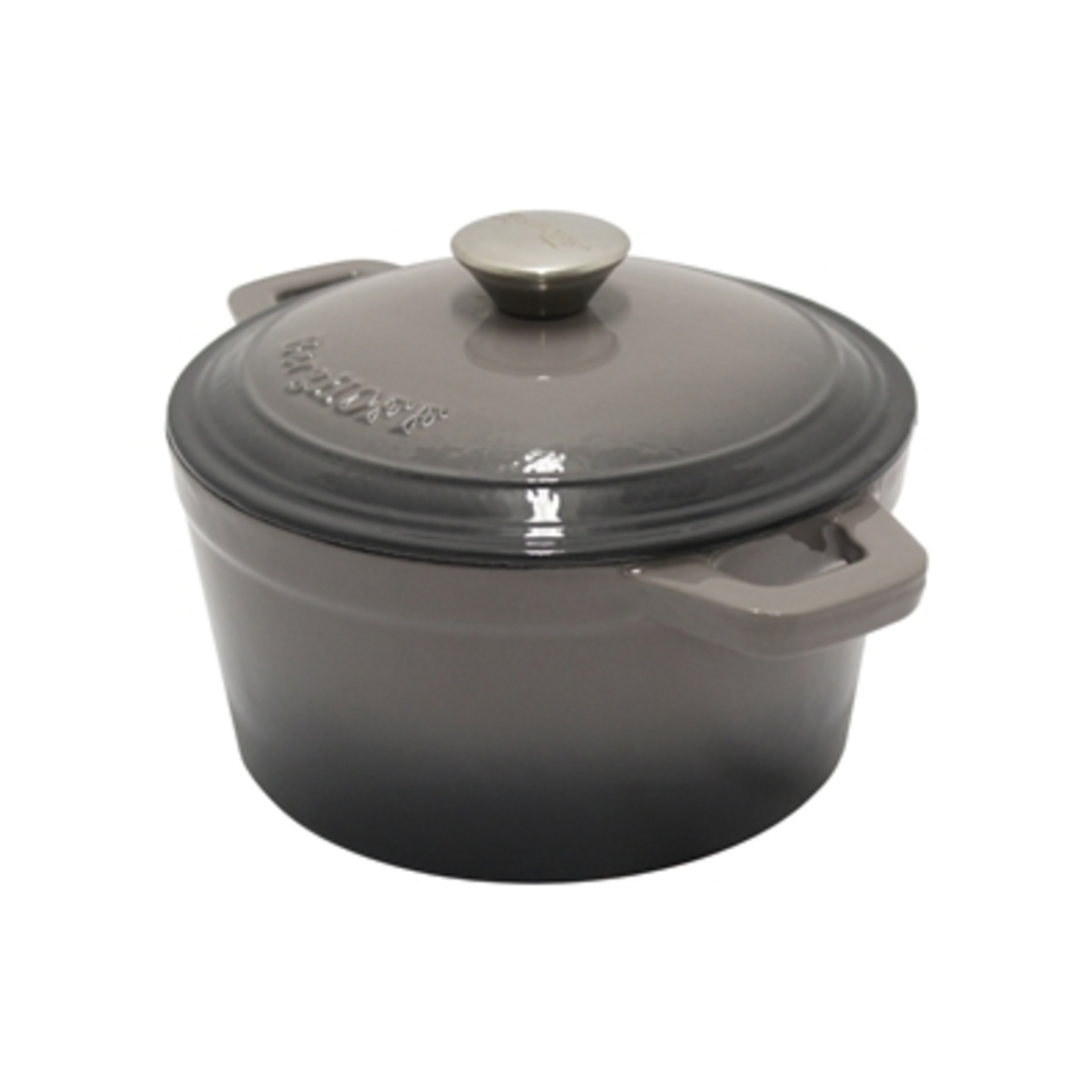 NEO COVERED ROUND CAST IRON DUTCH OVEN, OYSTER, 3 QT