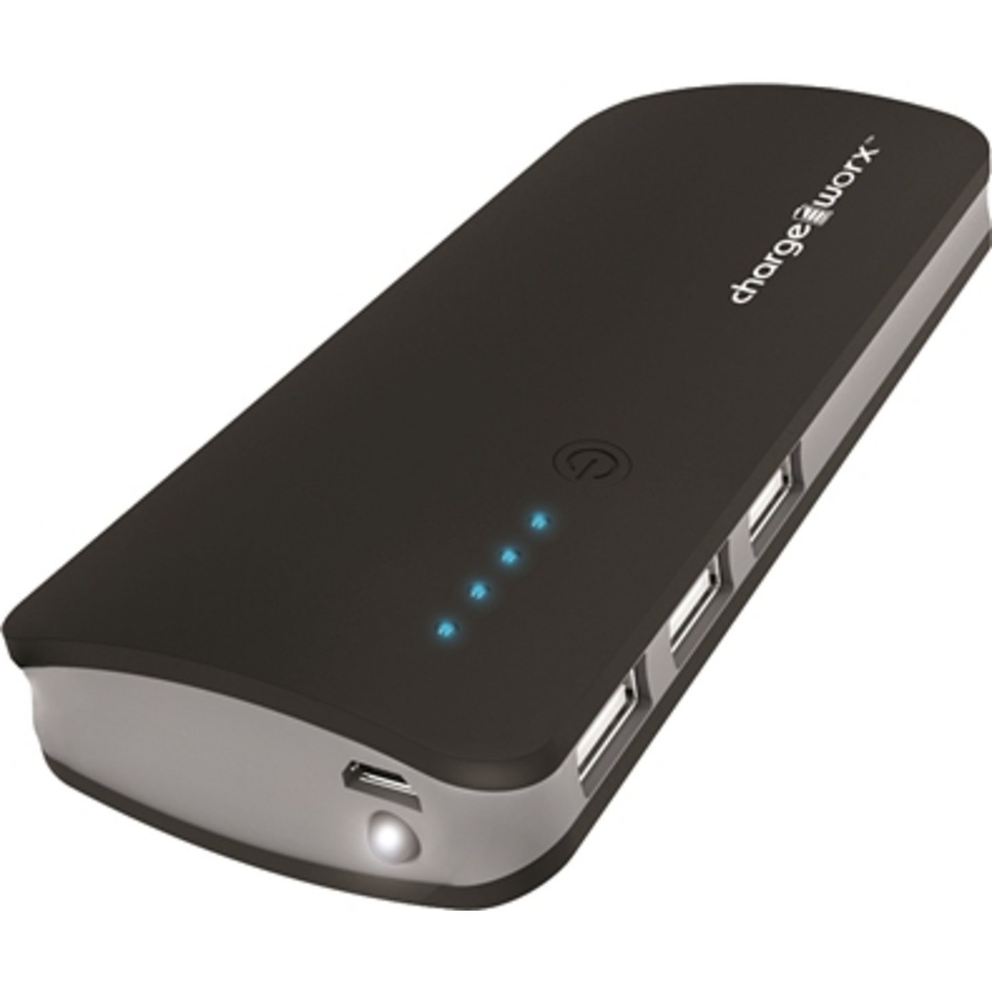 POWER BANK W/ TRIPLE USB CONNECTION, BLACK