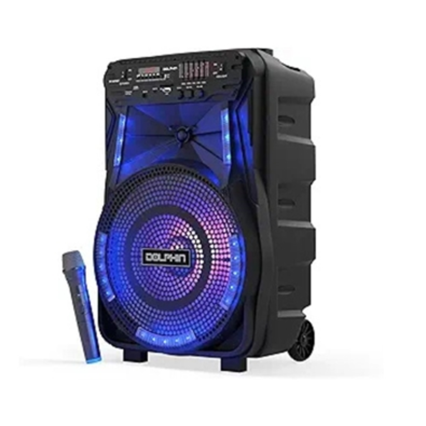 RECHARGEABLE PARTY AND TAILGATE SPEAKER, BLACK, 12"