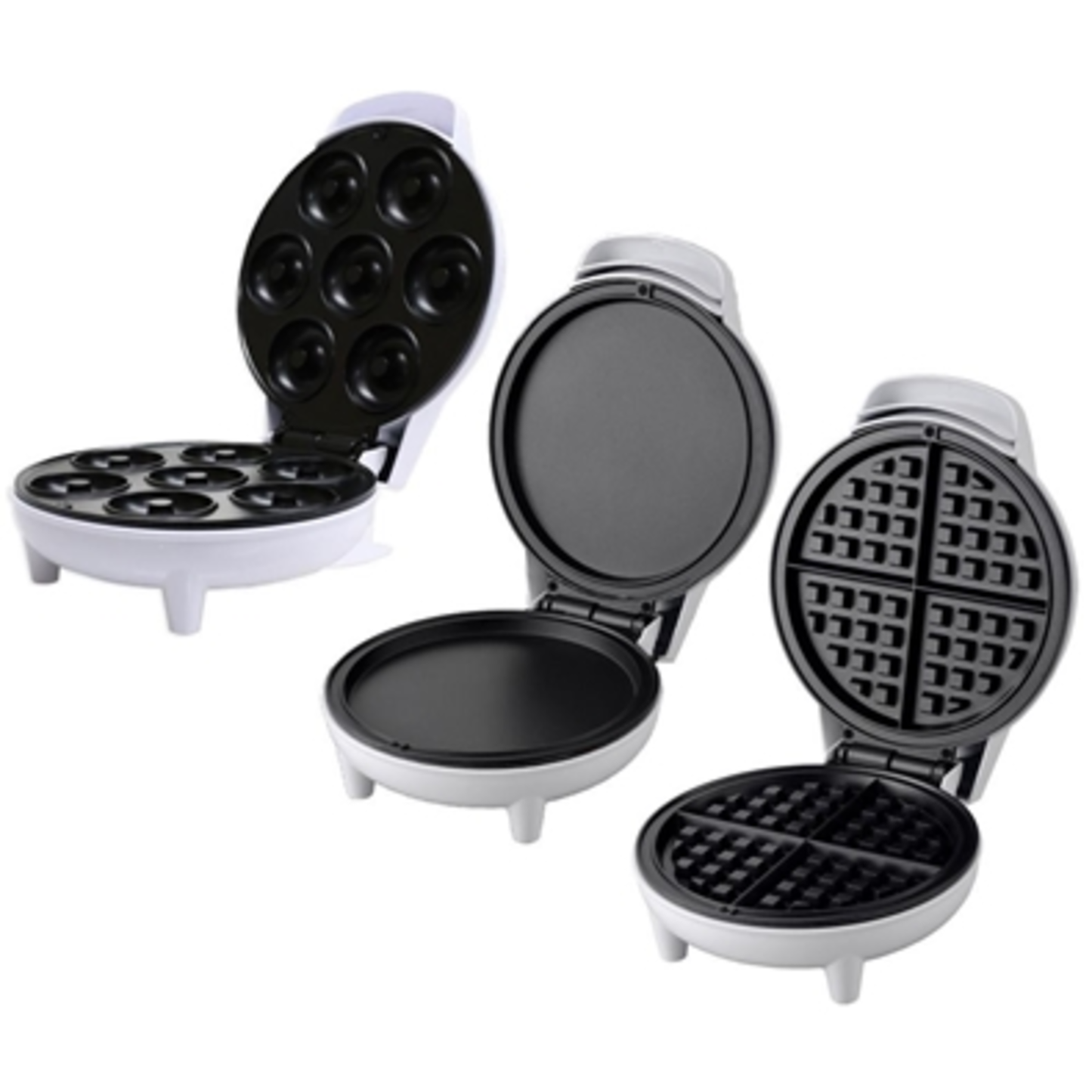 COURANT DONUT, GRIDDLE AND WAFFLE SET, WHITE