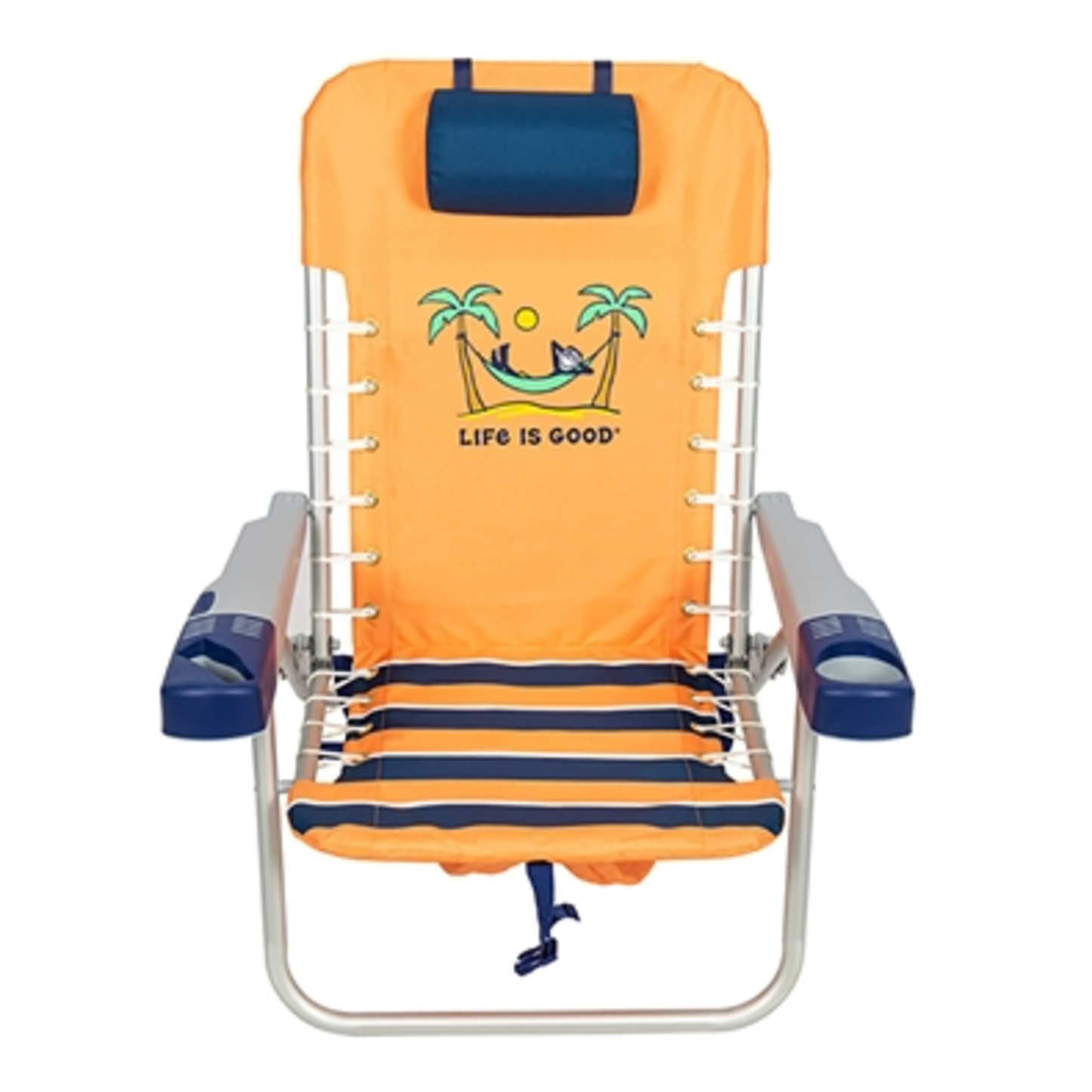 JAKE HAMMOCK BACKPACK BEACH CHAIR, ORANGE