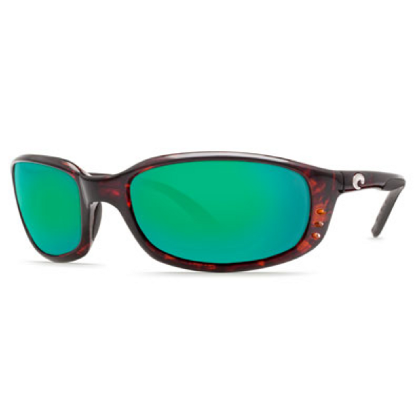 BRINE MEN'S SUNGLASSES POLARIZED, TORTOISE/GREEN