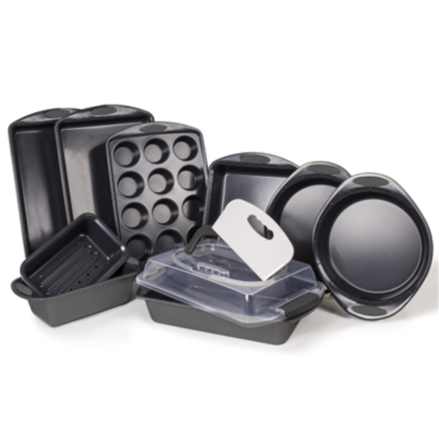11PC BAKEWARE SET PERFECT SLICE, GREY/GREY