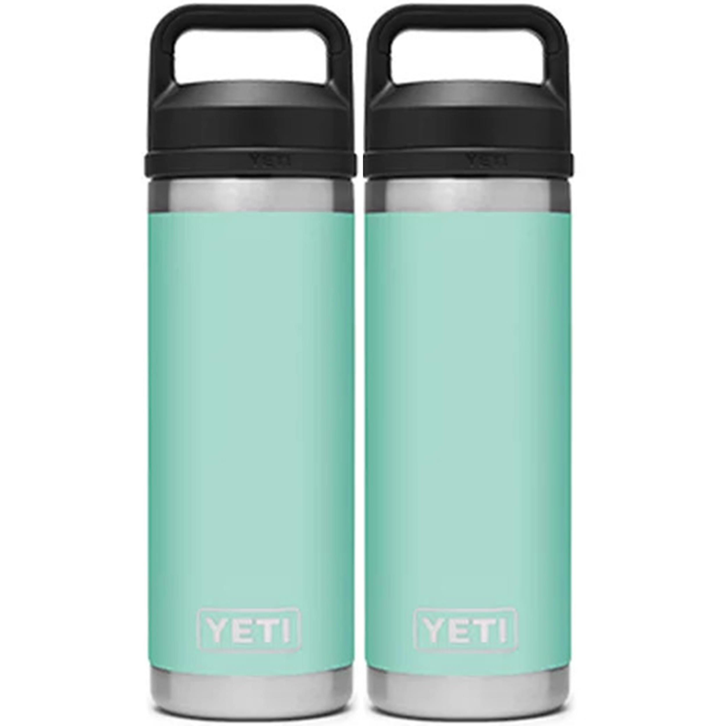 YETI RAMBLER 18 OZ. BOTTLE W/CHUG CAP - SEAFOAM (2-PACK)