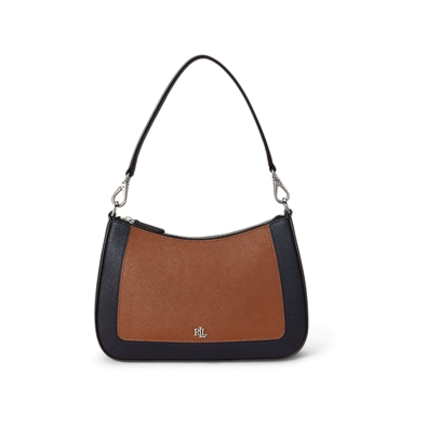 HANNA 37 LARGE SATCHEL, LAUREN TAN/LAUREN NAVY