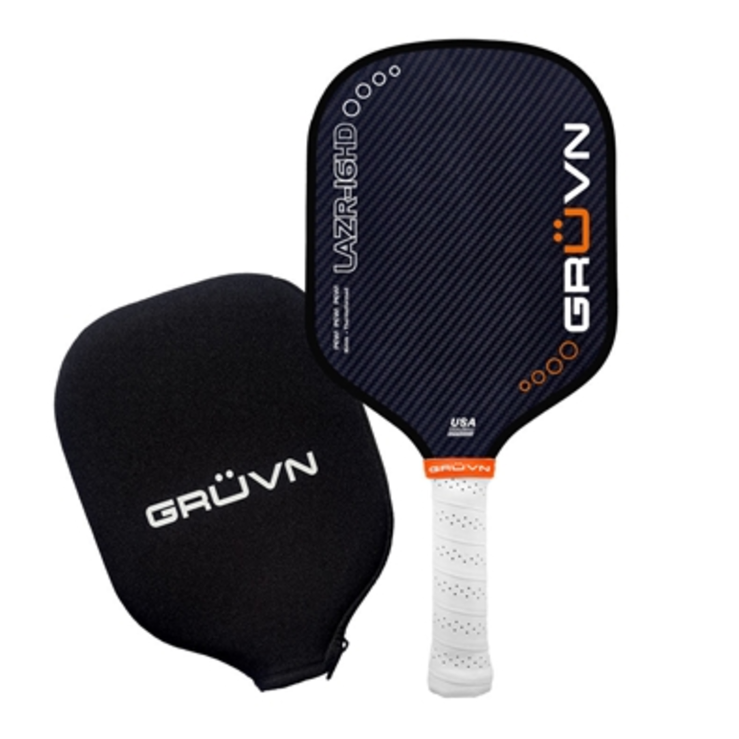 LAZR-16HD PICKLEBALL PADDLE, BLUE/ORANGE, 16.2"