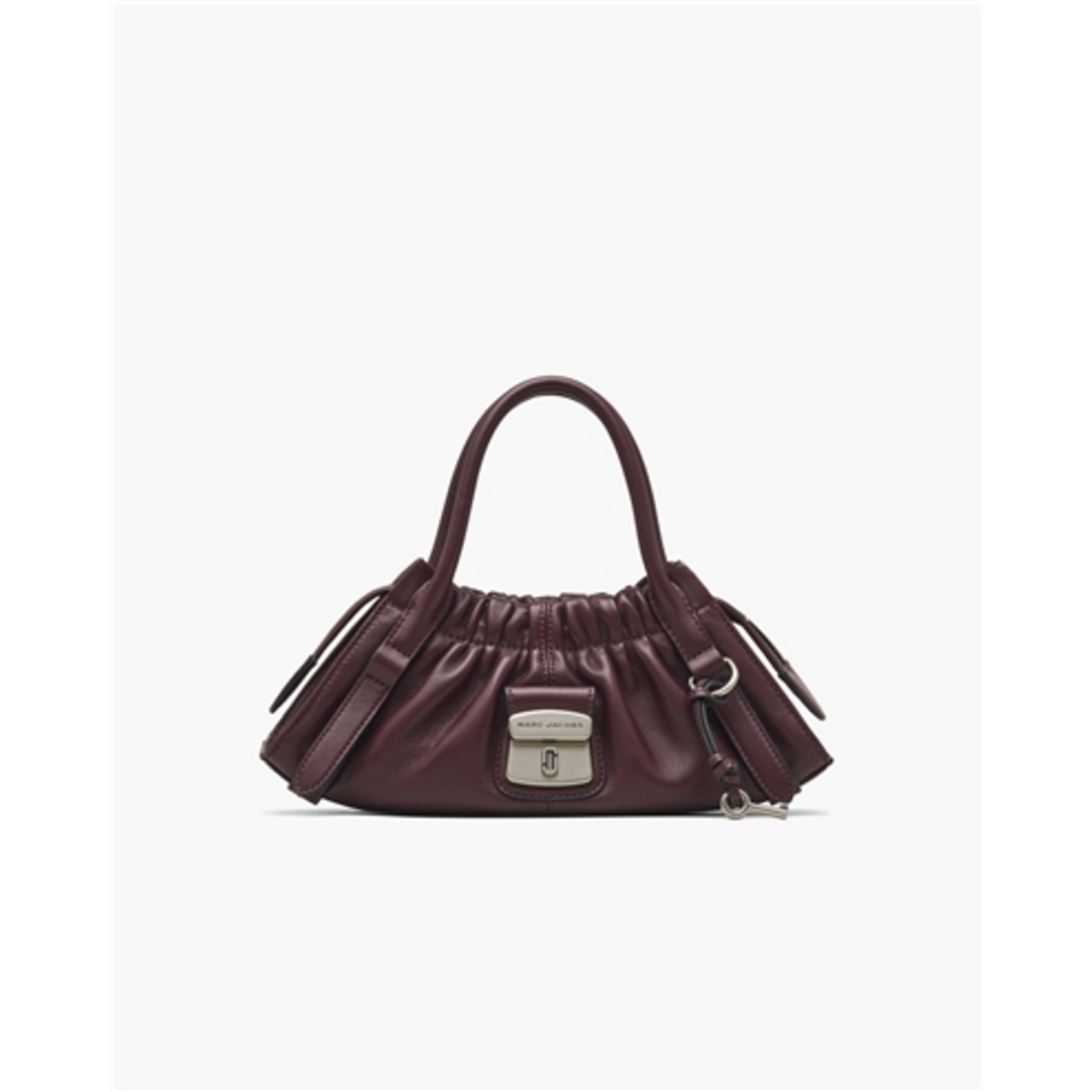 THE CRISTINA SMALL SATCHEL BAG, DARK PLUM