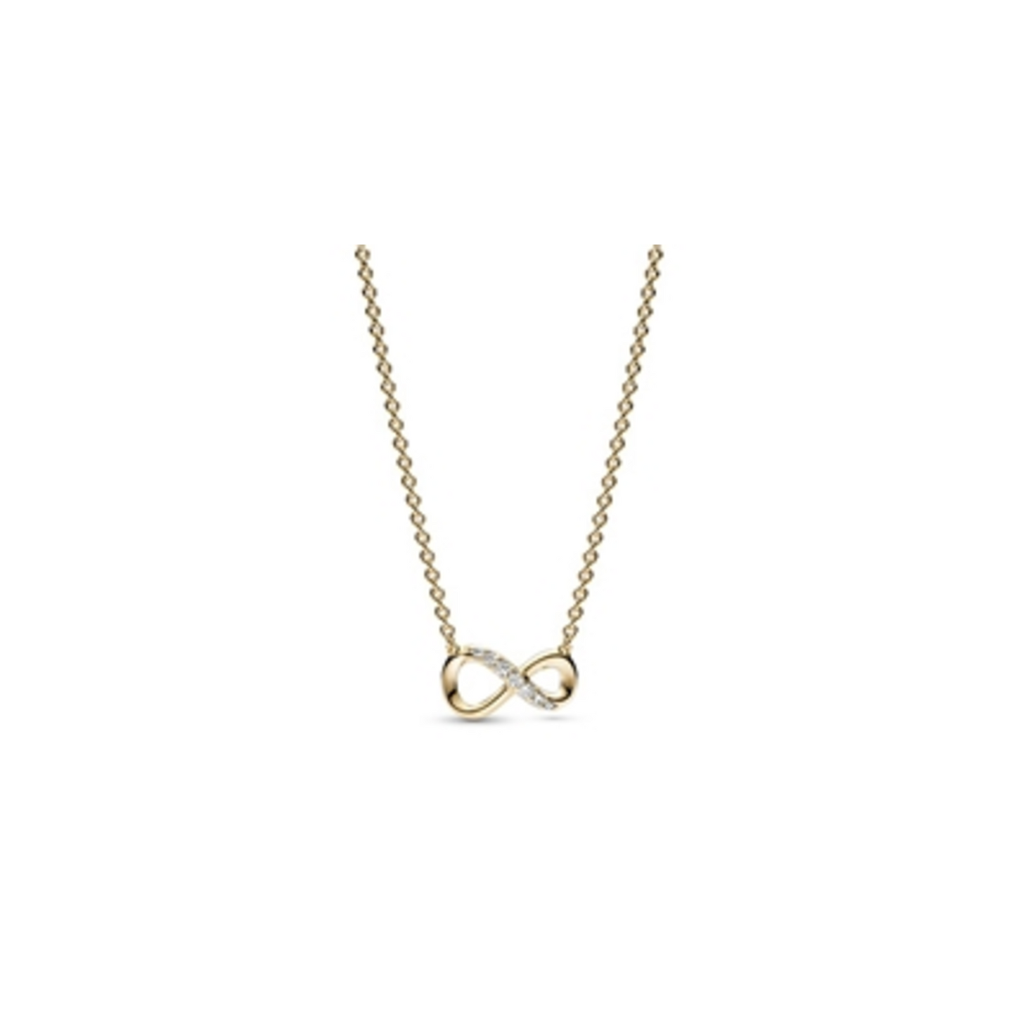 SPARKLING INFINITY COLLIER NECKLACE, 19.7, GOLD PLATED
