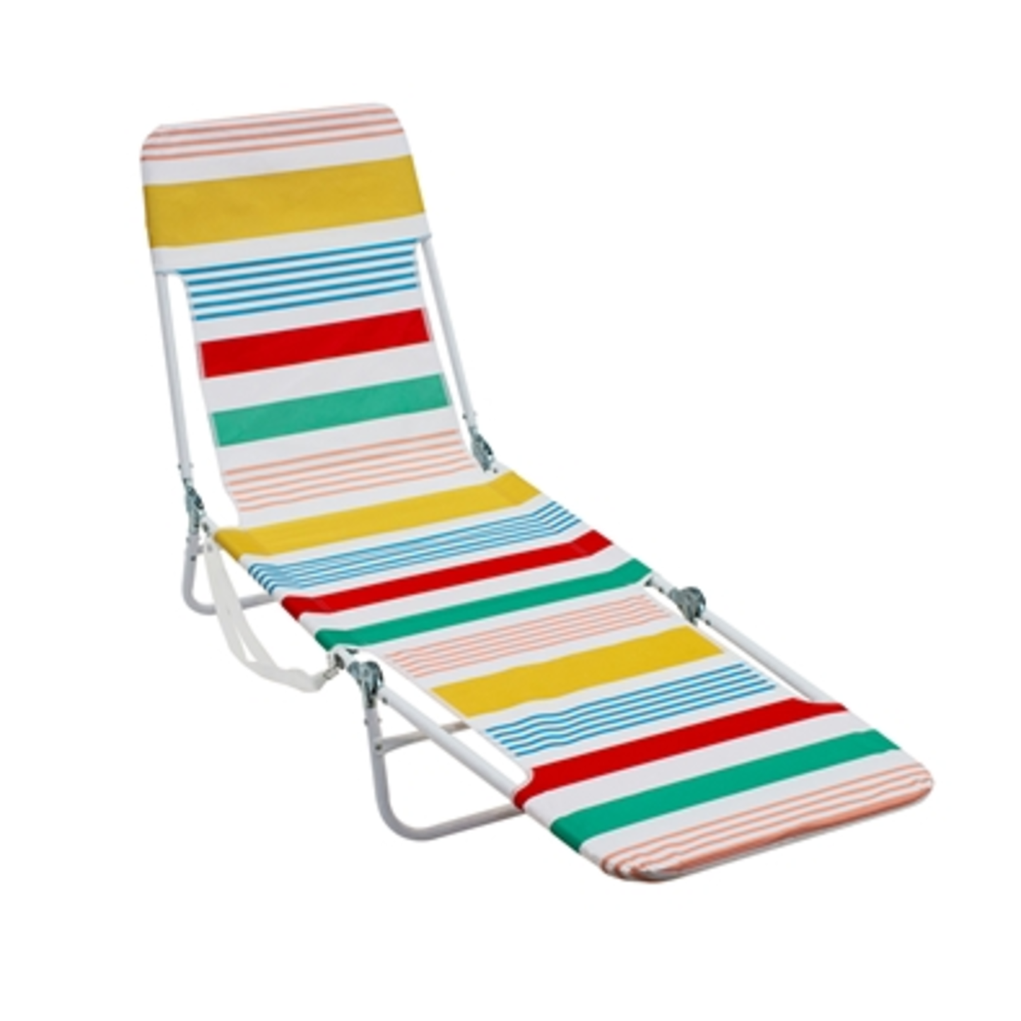 FOLDING BEACH LOUNGER, MULTI-STRIPED