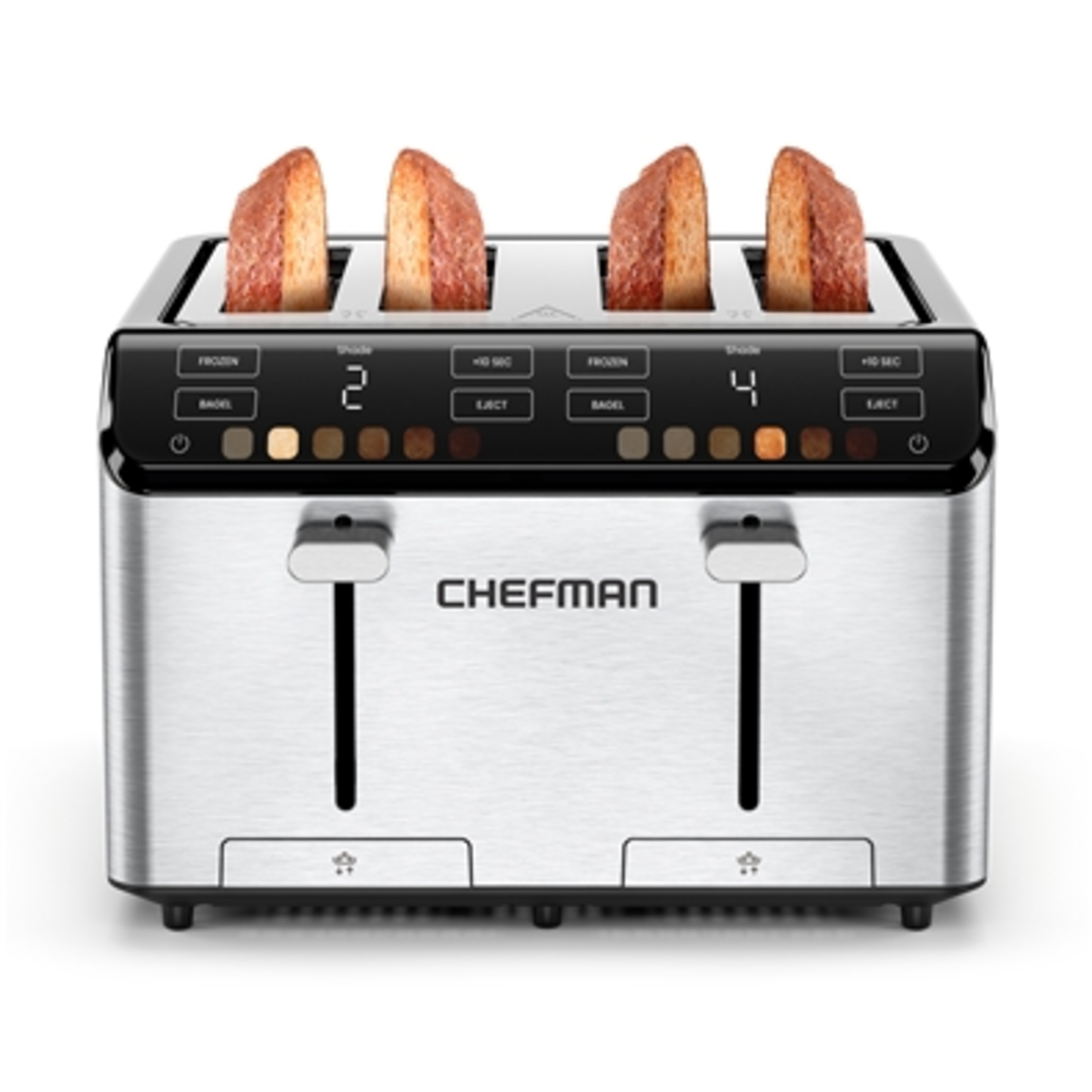 SMART-TOUCH DIGITAL TOASTER, SILVER, 4 SLICE