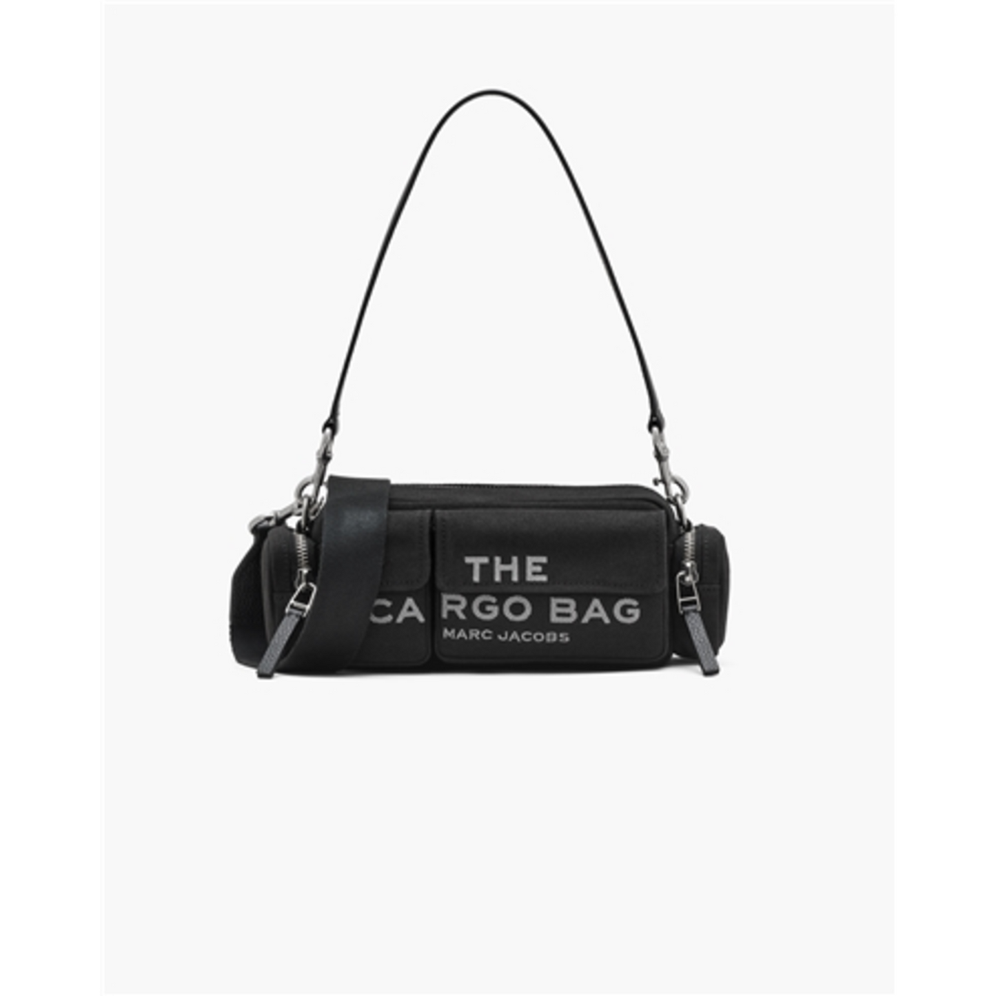 THE CARGO CANVAS SHOULDER BAG, BLACK