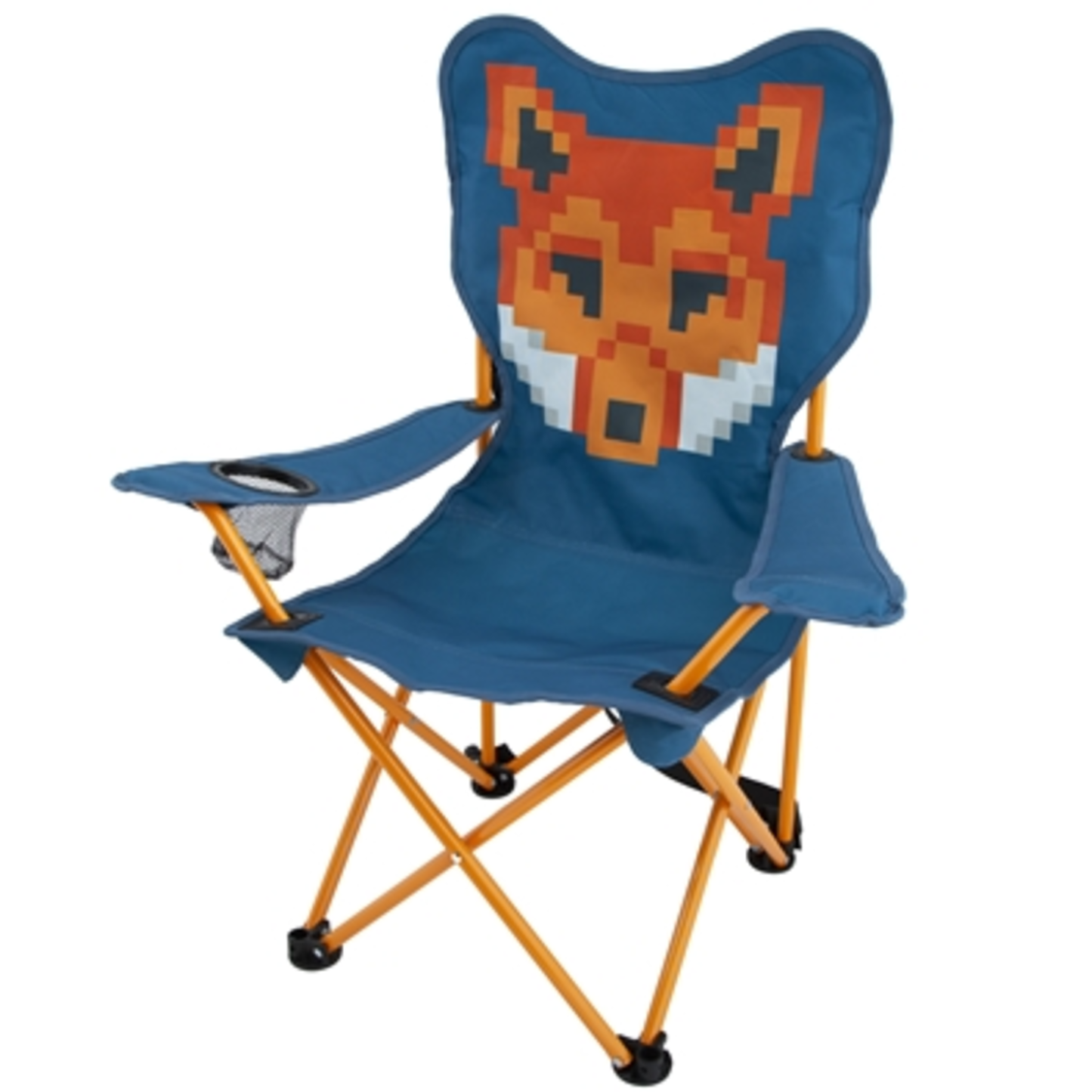 FOX KIDS CHAIR, ORANGE, 16"X 12" X 25"
