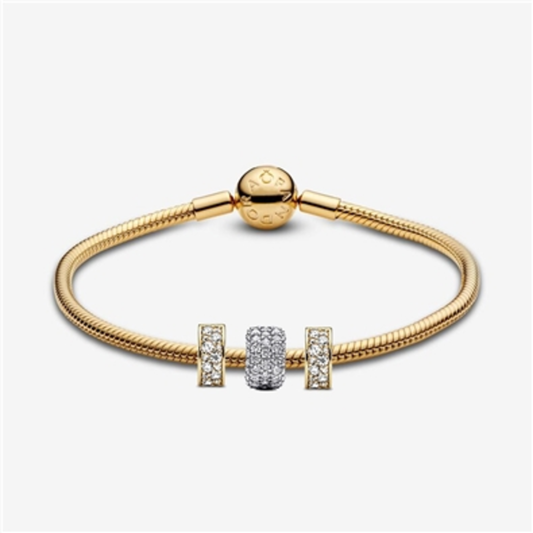 ALL THAT GLITTERS WITH GOLD BRACELET, 8.3"