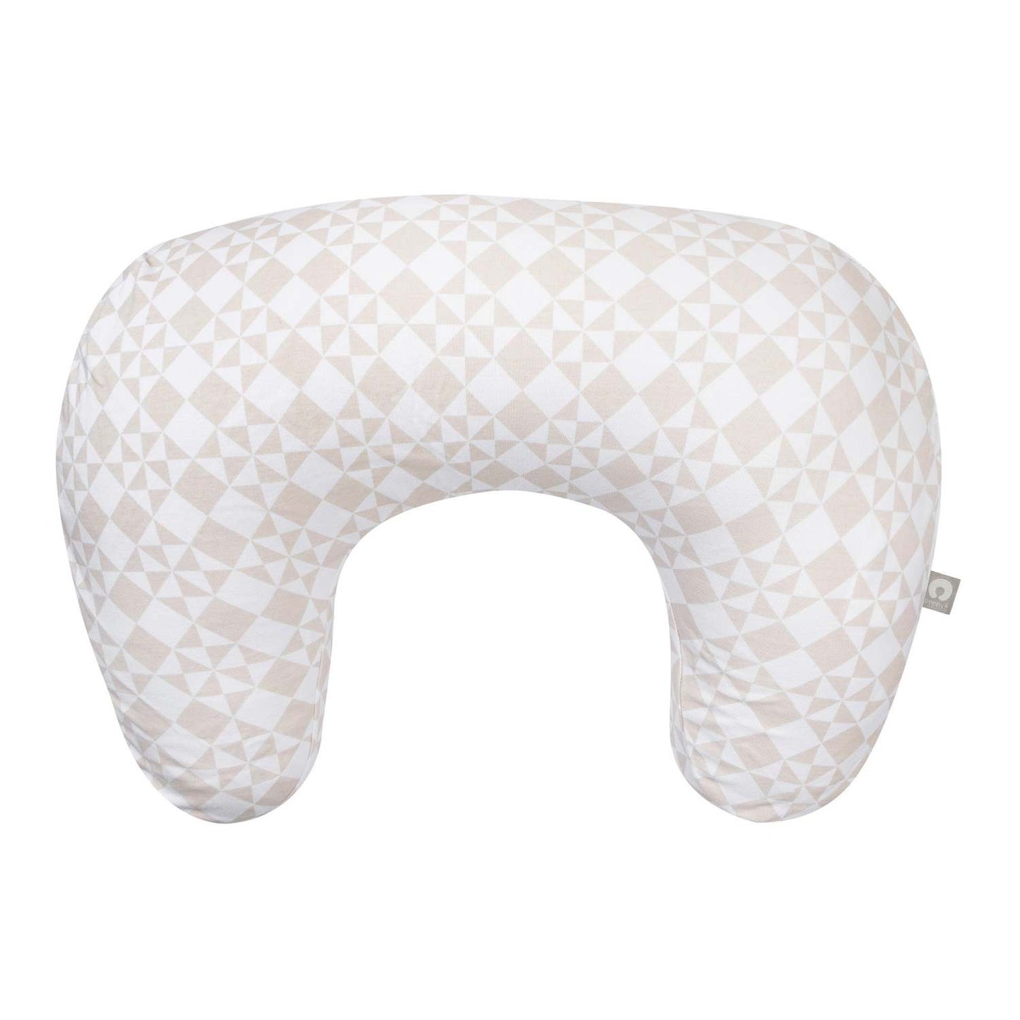 BOPPY NEW NURSING PILLOW COTTON COVER ORGANIC BEIGE CHECKERED QUILT