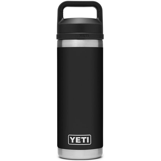 YETI RAMBLER 18 OZ. BOTTLE W/CHUG CAP - BLACK