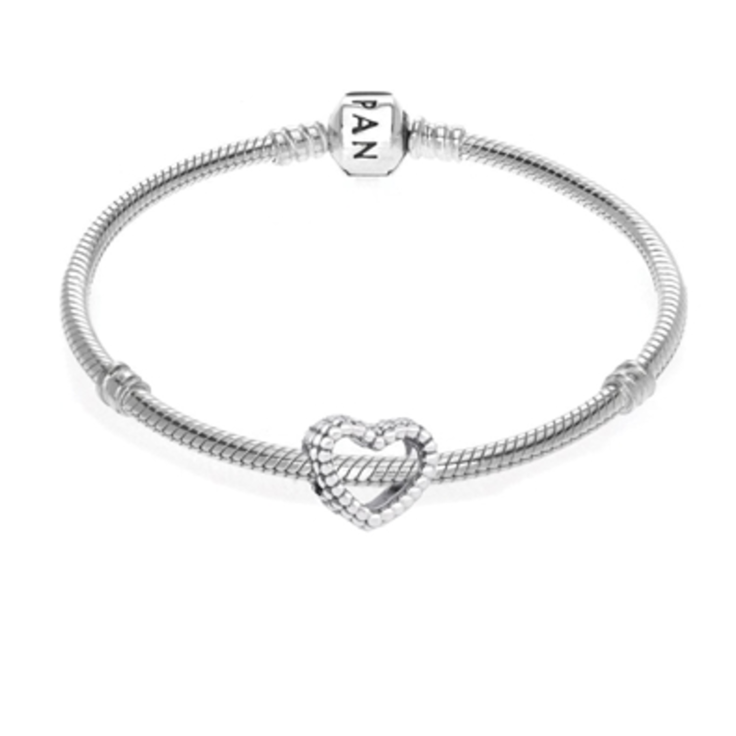 BEADED HEART BRACELET, 6.7"