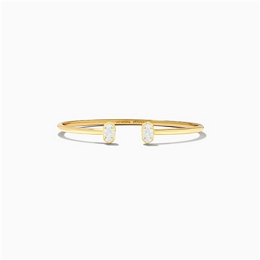 EMILIE CUFF BRACELET, IRIDESCENT DRUSY