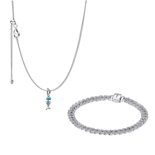 FINTASTIC SILVER SET, 23.6"