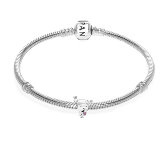 LITTLE MISS PIGTAIL BRACELET, 6.7"