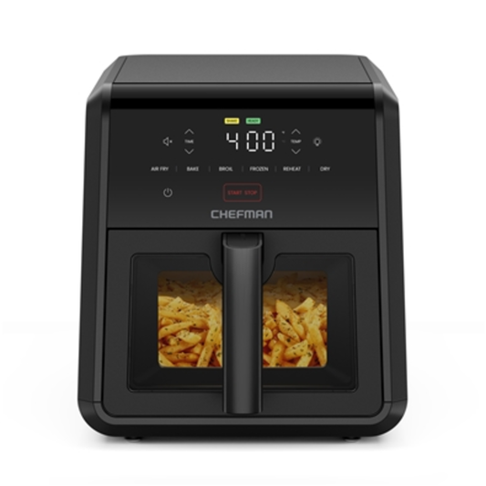 TURBOFRY TOUCH SLIM DIGITAL AIR FRYER, BLACK, 7 QUART