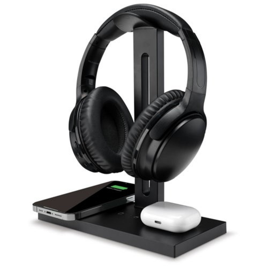 DESKMATE 5-IN-1 HEADPHONE STAND & WIRELESS CHARGER