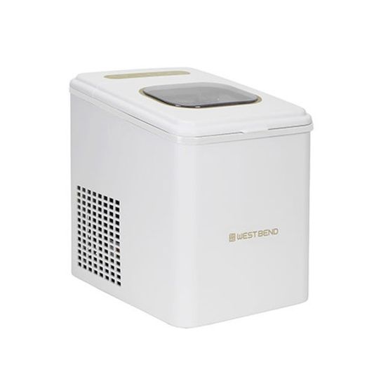 TIMELESS 26LB COUNTERTOP ICE MAKER WHITE & GOLD