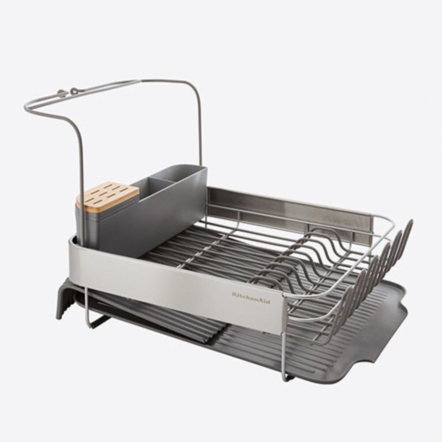 FULL SIZE EXPANDABLE DISH DRYING RACK STAINLESS STEEL