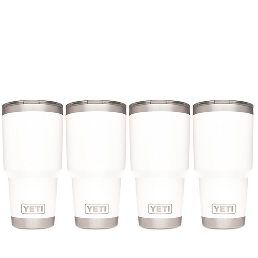 YETI RAMBLER 30 OZ. TUMBLER - WHITE (4-PACK)
