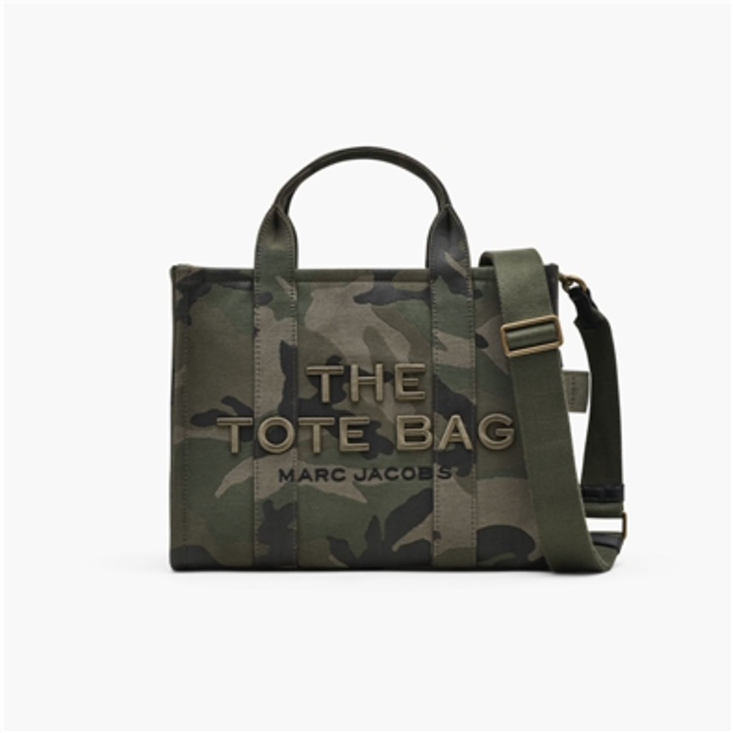 THE CAMO JACQUARD MEDIUM TOTE BAG, CAMO MULTI