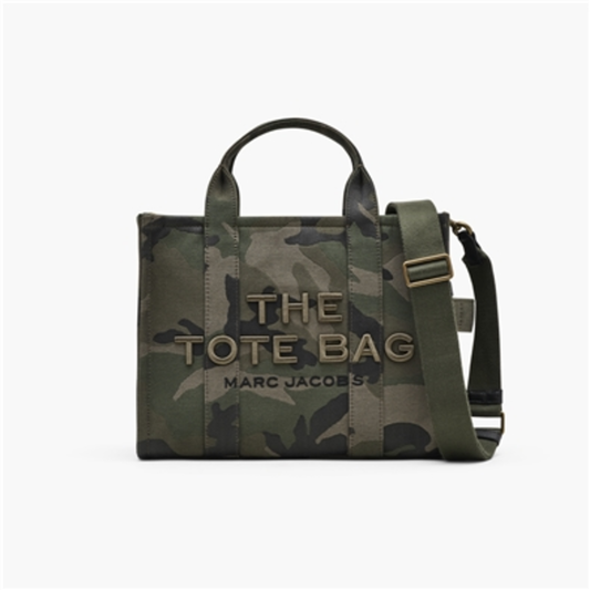 THE CAMO JACQUARD MEDIUM TOTE BAG, CAMO MULTI