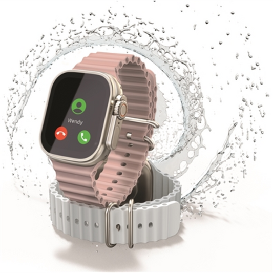 SMART WATCH ULTRA, WHITE/PINK