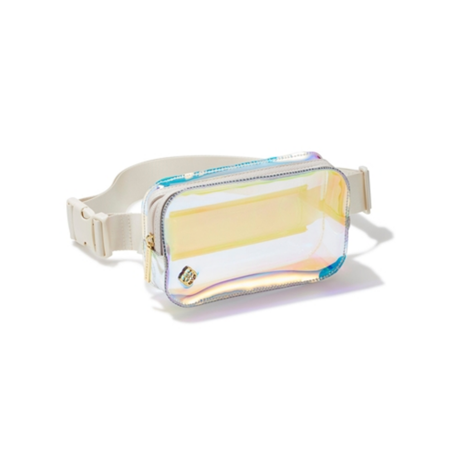 CLEAR BELT BAG, CLEAR IRIDESCENT