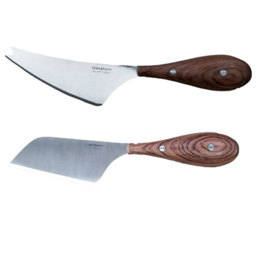 AARON PROBYN 2PC CHEESE KNIFE SET, NATURAL