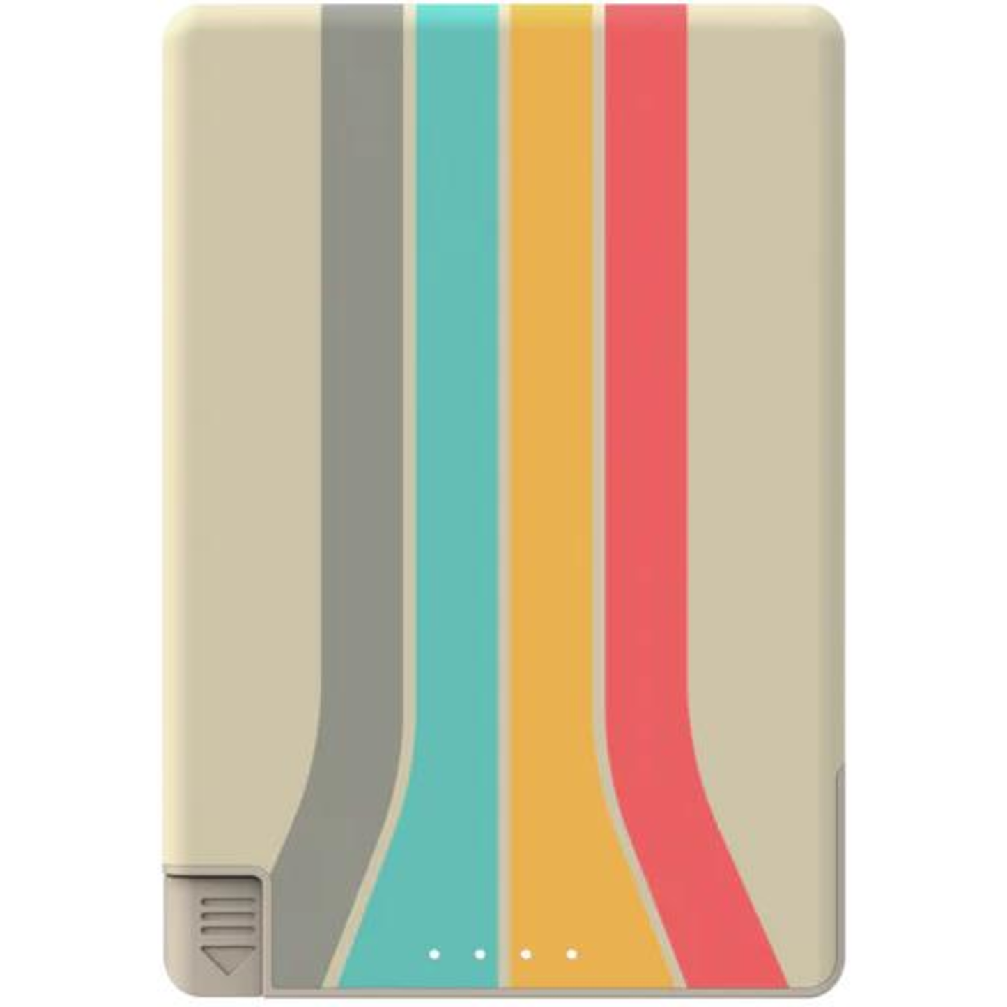 GALLEVANT SLIMCHARGE 5000MAH MAGNETIC POWERBANK WITH BUILT-IN CABLES - ARCADE / USB-C