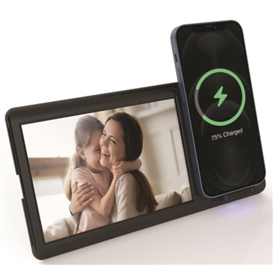 WIRELESS CHARGING PHOTO FRAME, BLACK