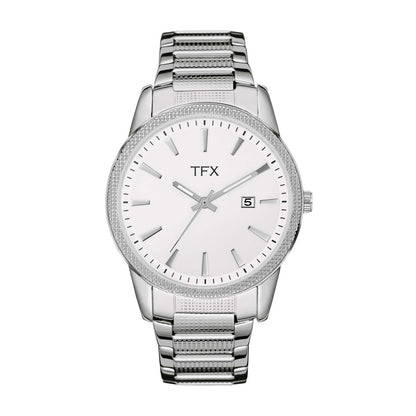 MEN'S TFX ROUND STEEL BRACELET WITH SWAROVSKI CRYSTALS