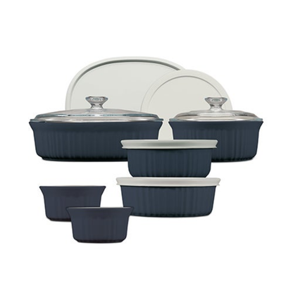 FRENCH COLORS 12PC BAKEWARE SET FRENCH NAVY