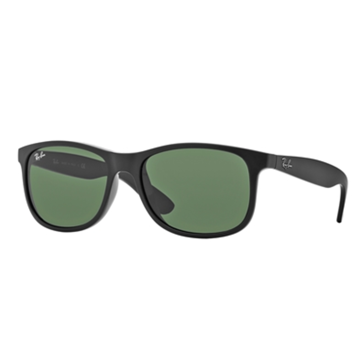 ANDY UNISEX NON-POLARIZED SUNGLASSES, BLACK/GREEN, 55