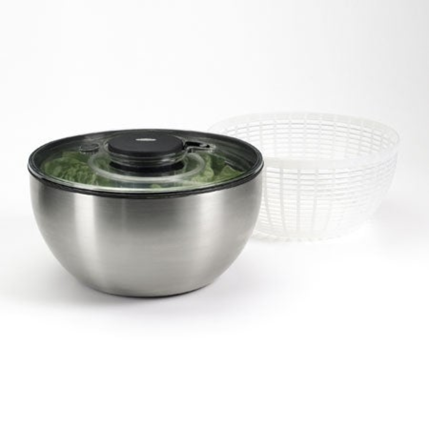 STEEL SALAD SPINNER