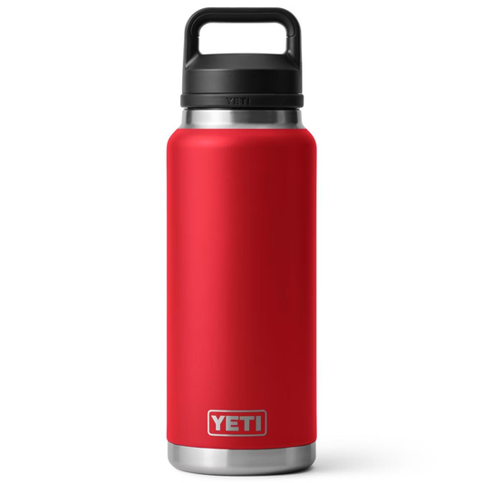 YETI RAMBLER 36 OZ. BOTTLE W/CHUG CAP - RESCUE RED