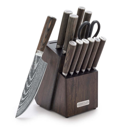 STAINLESS STEEL 13PC KNIFE BLOCK SET