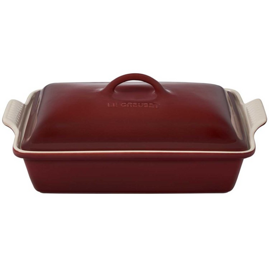 LE CREUSET HERITAGE COVERED 4.0QT RECTANGULAR CASSEROLE - RHONE