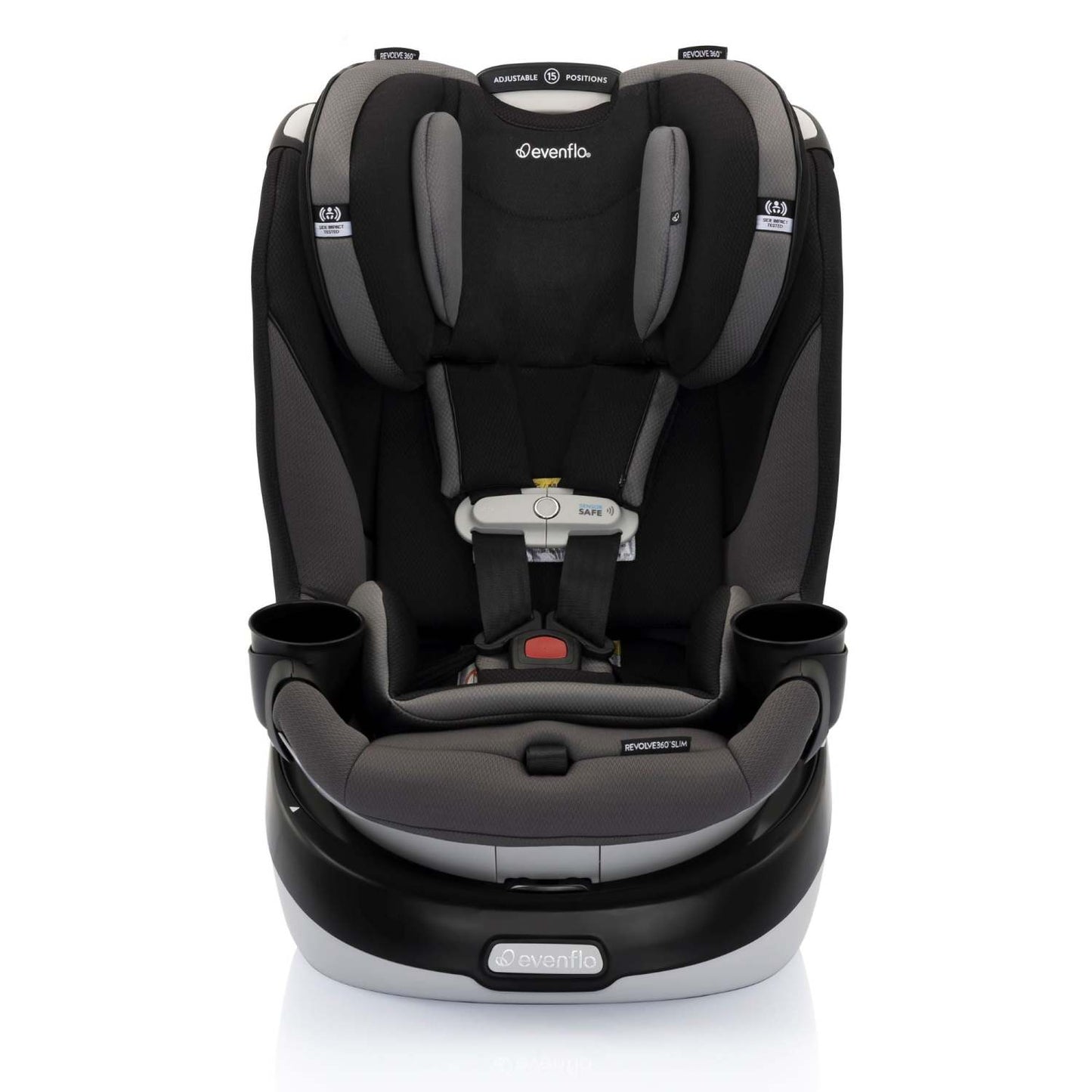 GOLD REVOLVE360 SLIM 2-IN-1 ROTATIONAL CAR SEAT + SENSORSAFE OBSIDIAN BLACK