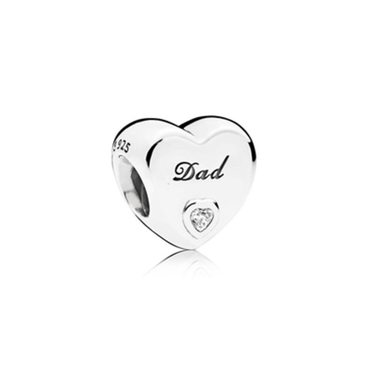 DAD'S LOVE CHARM, STERLING SILVER