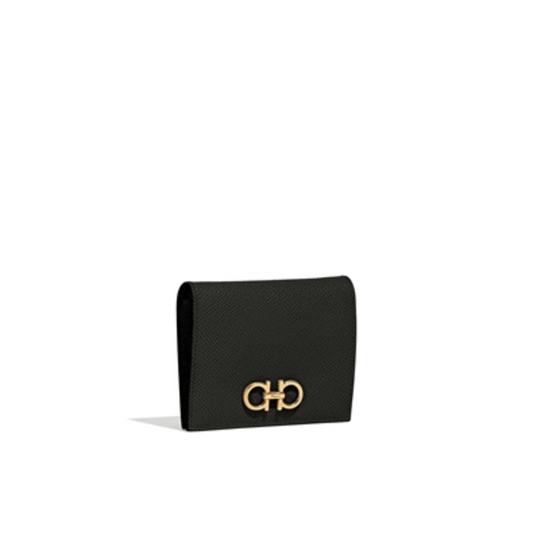 GANCINI FRENCH WALLET, NERO