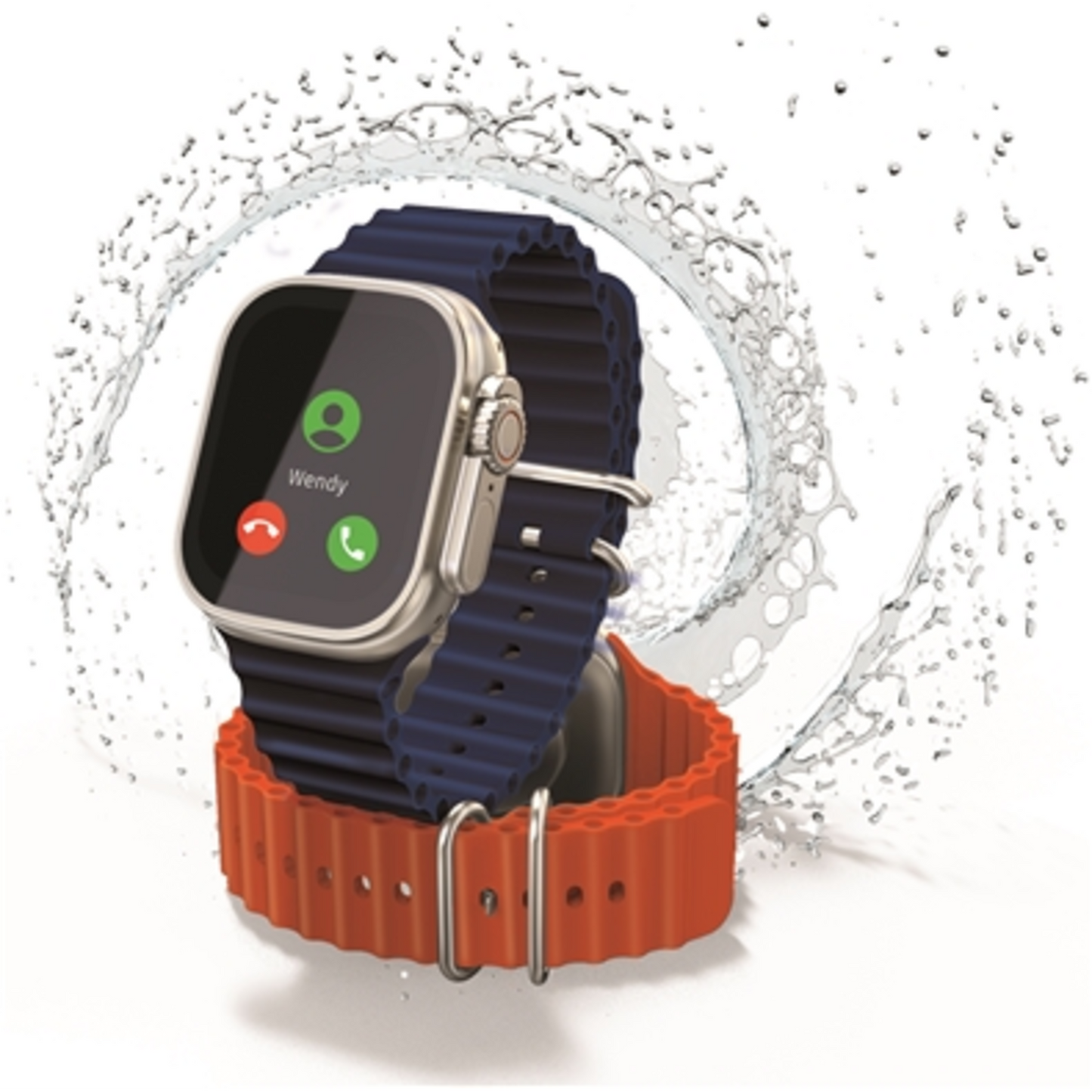SMART WATCH ULTRA, NAVY/ORANGE