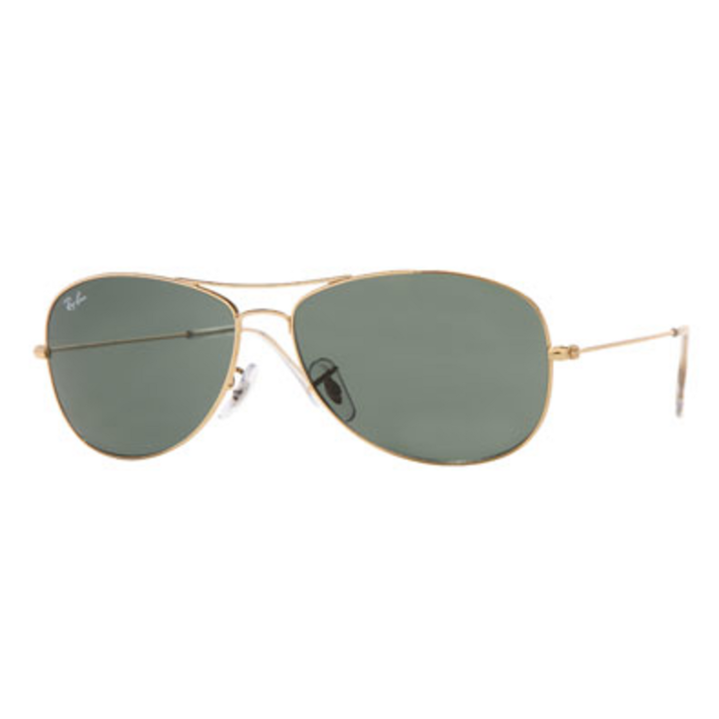 COCKPIT MEN'S NON-POLARIZED SUNGLASSES, GOLD/CRYSTAL GREEN, 59