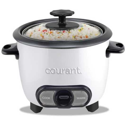 COURANT 8C RICE COOKER - WHITE, WHITE